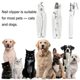 Rechargeable LED Pet Nail Clippers with File