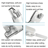 Rechargeable LED Pet Nail Clippers with File